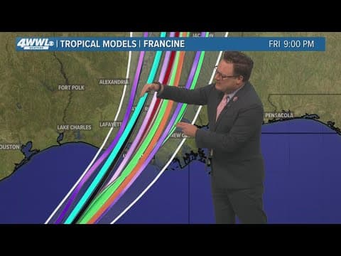 Tuesday 1:30pm Tropical Update: TS Francine loosely organized