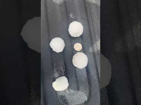 Hail in Bennett, Colorado