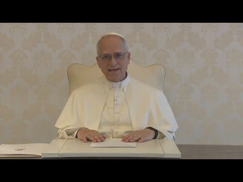 Pope Leo XIV delivers first U.S. address since May election