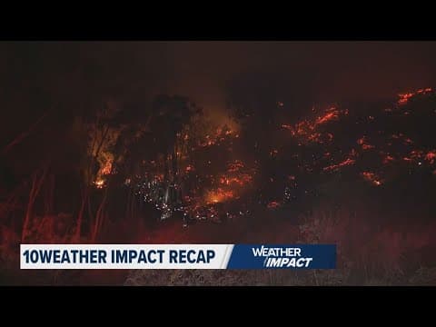 10Weather Impact Recap: California wildfires, cold weather alerts in the South and Midwest