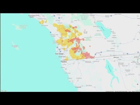 Thousands without power in San Diego County after another round of SDG&E shutoffs