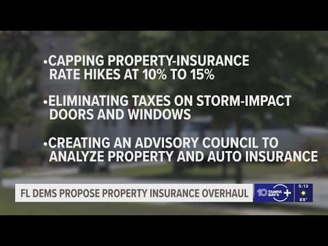 Florida lawmakers propose property insurance overhaul and property tax relief