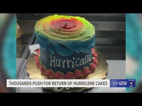 Thousands sign petition for Publix to bring back hurricane-themed cakes
