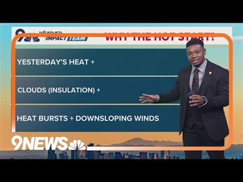 Why was it so warm Thursday morning in the Denver metro?