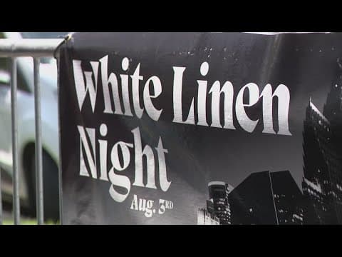 White Linen Night underway in the Houston Heights area