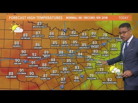 DFW Weather: Chances for scattered storms today, lower temperatures
