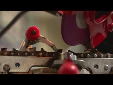 Texas flood recovery: 81-year-old man sharpening chainsaw blades for free