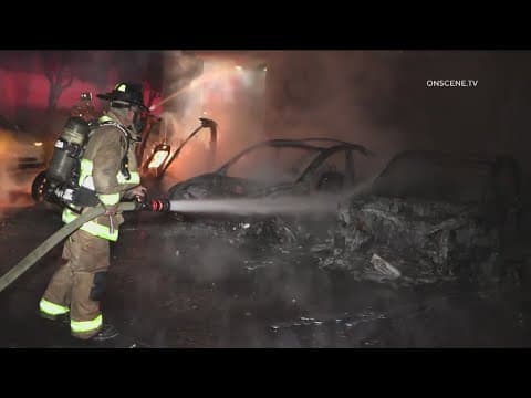 Four Teslas set on fire at service center in Miramar
