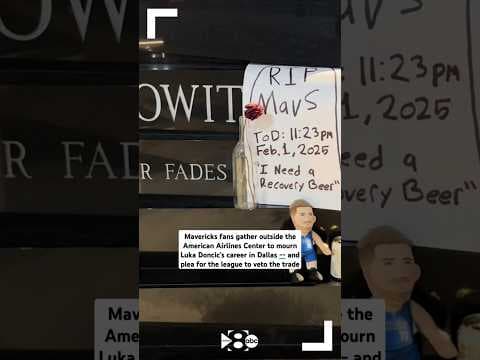The Dallas Mavericks have traded Luka Doncic to the Los Angeles Lakers. Fans are mourning the loss.