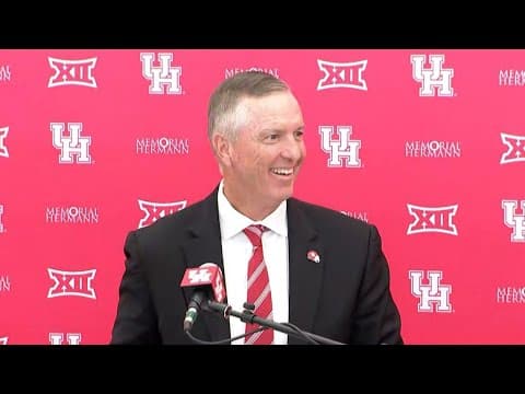 Watch Live: Willie Fritz introduced as new University of Houston football coach