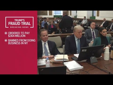 Judge issues verdict in Donald Trump's New York civil fraud case