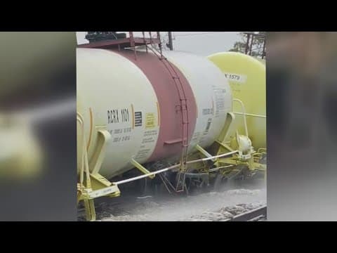 Derailed train causes chemical leak, forcing evacuations in St. James Parish