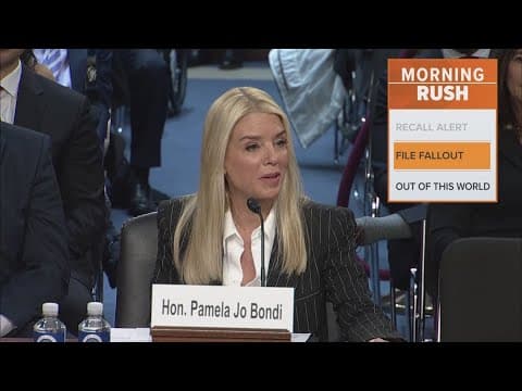 Trump defends Pam Bondi amid criticism over release of Epstein list