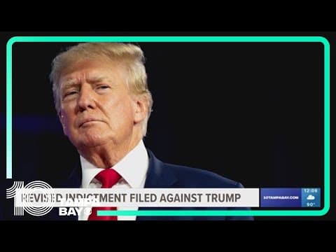 Federal prosecutors file revised indictment against Trump in election interference case