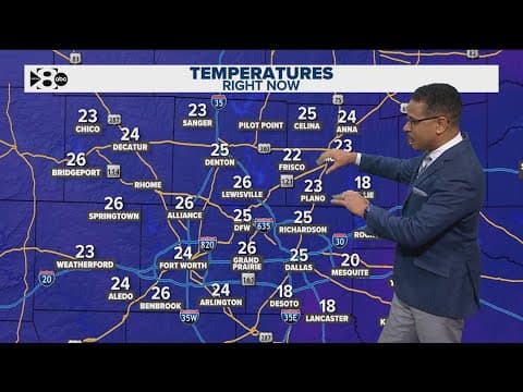 DFW Weather: Cold air moves out of North Texas