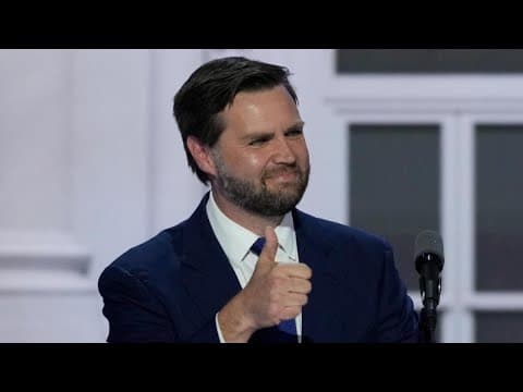 Vice Presidential candidate JD Vance gives speech at 2024 RNC