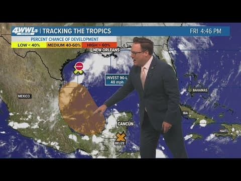 Friday 5 PM Tropical Update: Tracking Invest 90