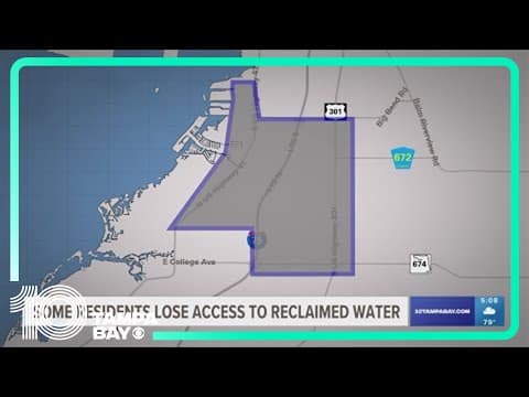 Some residents lose access to reclaimed later