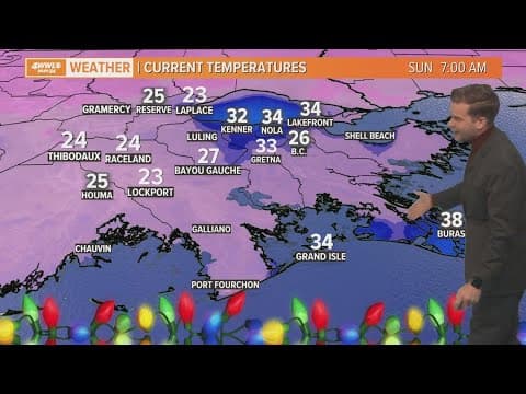 Chilly Christmas, warming up next week