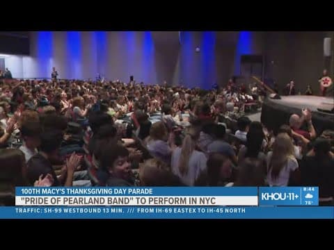 Pearland High School band celebrates invite to Macy’s Thanksgiving Day Parade 2026