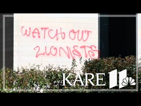 Temple Israel defaced with antisemitic graffiti