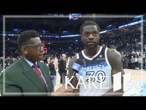 Reggie Wilson interviews Timberwolves power forward Julius Randle