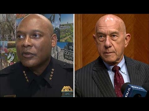 Mayor Whitmire, Chief Finner speaking on review of incident reports