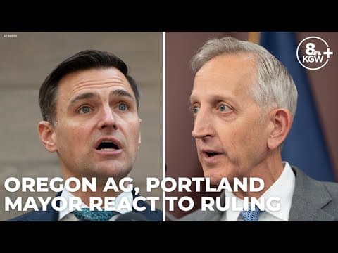 Oregon AG, Portland mayor react after judge temporarily blocks National Guard deployment