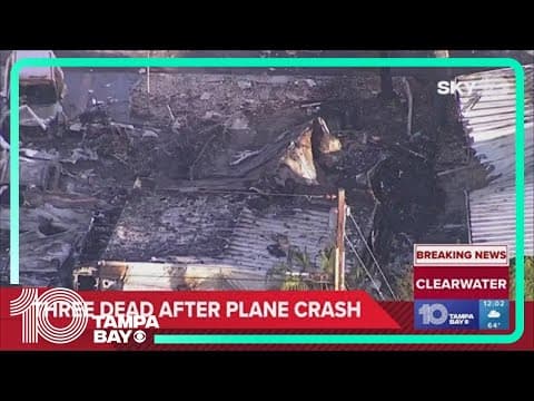 FAA: At least 3 people killed in fiery plane crash at Clearwater mobile home park
