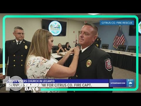 Memorial services set to begin tomorrow for fallen Citrus County fire captain