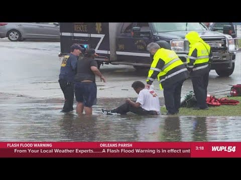 Citizens rescued from street flooding on Canal Boulevard