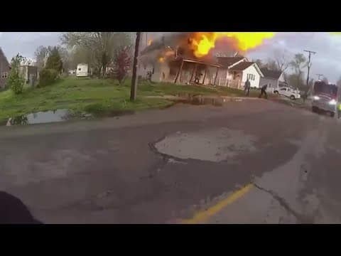 Illinois firefighter recovering after getting caught in house explosion