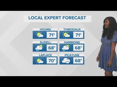 A few showers are possible today