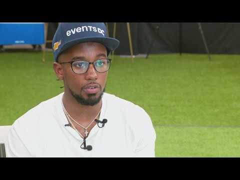 NASCAR driver Rajah Caruth visits with aspiring DC drivers