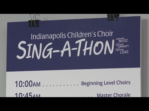 Indianapolis Children's Choir's 'Sing-a-Thon' raises thousands