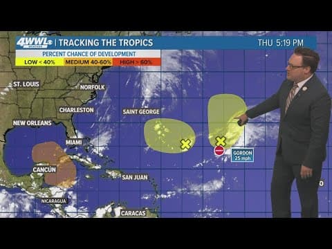 Tropical Update: Three areas to watch for tropical development