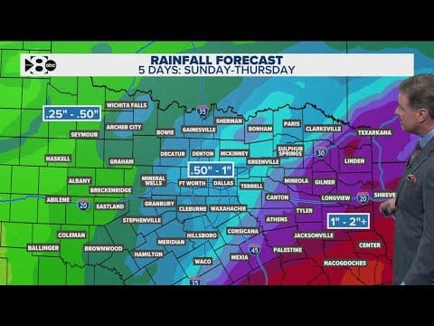 DFW Weather: Temperatures warming up with rain chances over the weekend