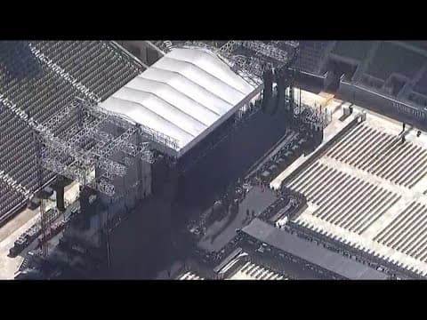 Chopper 8 over Snapdragon Stadium ahead of Shakira concert