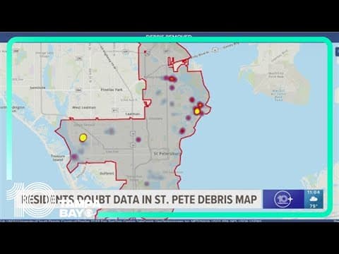 St. Pete launches map to show debris pick-up efforts, residents express doubt
