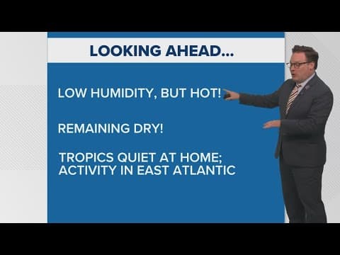 New Orleans Weather: Hot, less humid through the weekend