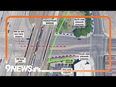 Construction work begins on Oxford Avenue pedestrian bridge