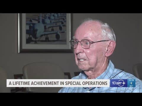 93-year-old retired Colonel Larry Ropka receives USSOCOM's highest honor