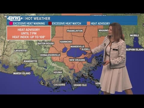 New Orleans Weather: Heat and less rain in the forecast for our first weekend of summer
