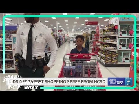 Kids get Target shopping spree from Hillsborough County Sheriff's Office