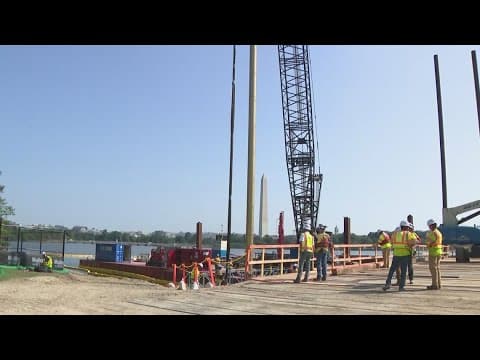 NPS begins seawall repairs along Tidal Basin