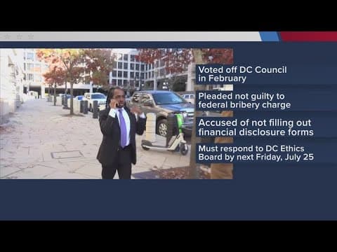 DC Board of Ethics makes new allegations against Trayon White