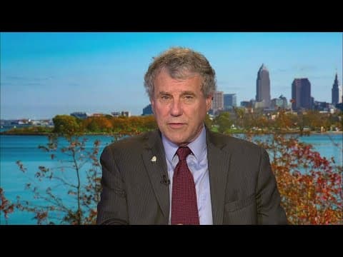 Ohio senator Sherrod Brown weighs in on Kamala Harris running for president