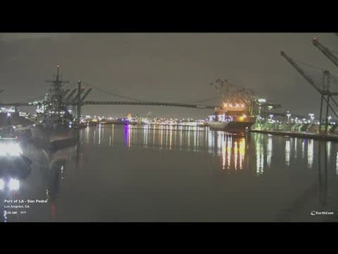 Traffic in the port of Los Angeles is down by a third due to tariffs