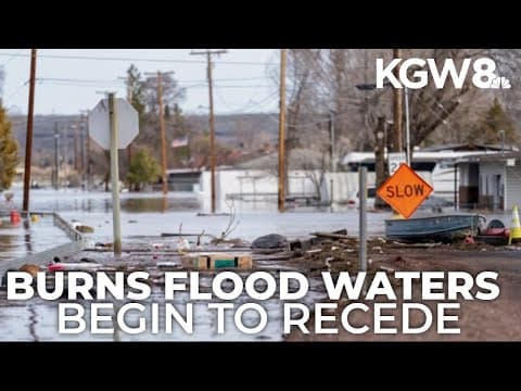 Flood waters show signs of receding in Harney County as recovery efforts pick up