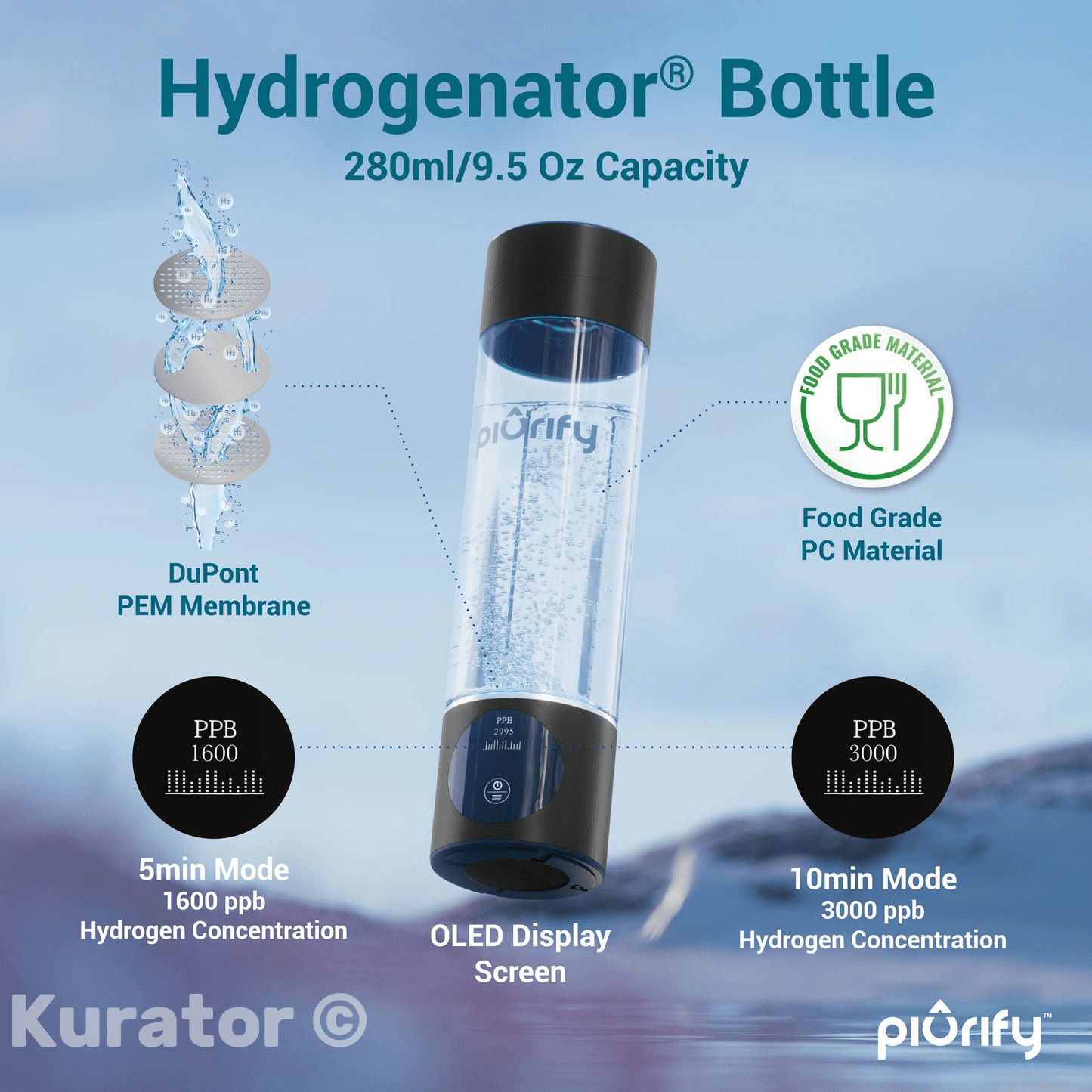 Meet the Piurify Hydrogen Water Bottle – the perfect blend of style and innovation for your hydration needs! Designed for ultimate convenience, it features cutting-edge technology like a Nasal Cannula for hydrogen inhalation and an OLED Display Screen. Enjoy 99.99% pure hydrogen water anytime, anywhere, with its durable, food-grade materials. Available in gorgeous pink and sleek silver, it’s the ideal companion for a healthier, on-the-go lifestyle. Upgrade your hydration game with Piurify – click the link to explore the best hydrogen water bottle today! visit:- https://www.piurify.com/products/piurify-hydrogenator-bottle-black/